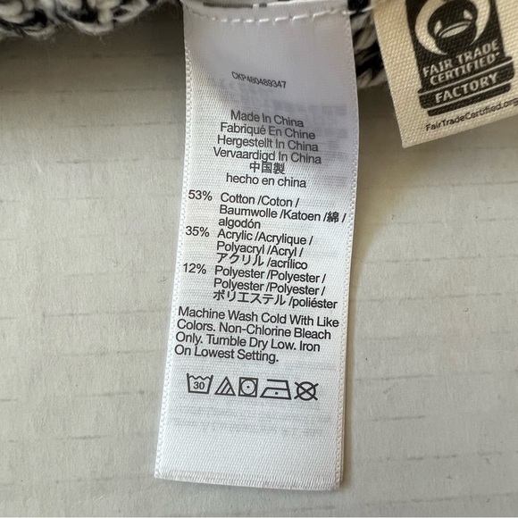 NWT Madewell Marled Cookies and Cream Wide Rib Turtleneck Sweater SZ Small - Picture 8 of 10